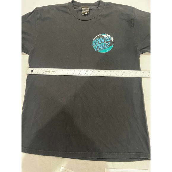 Santa Cruz Skateboards Logo Graphic T-Shirt Waves Optima Tag BoysSize M - Picture 7 of 7